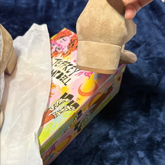 Jeffrey Campbell Beige Suede Sandals for Women - Picture 3 of 5